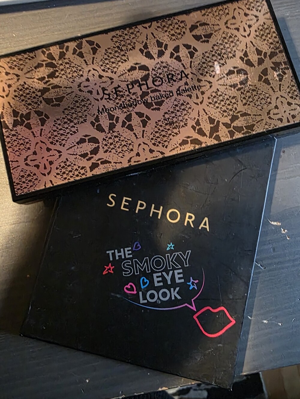 Sephora Smoky Eye Look Eyeshadow Palette - Black Et Bronze Lot Duo 2×